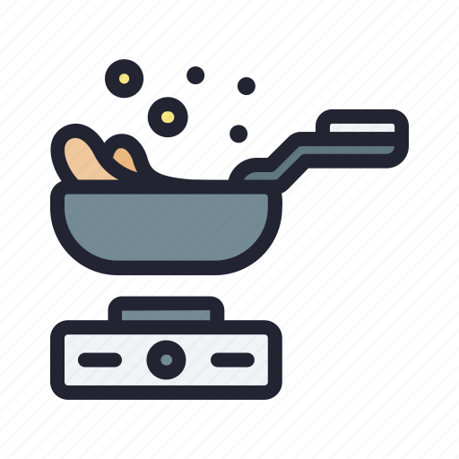 Cooking, food, frying, pan, hot icon - Download on Iconfinder