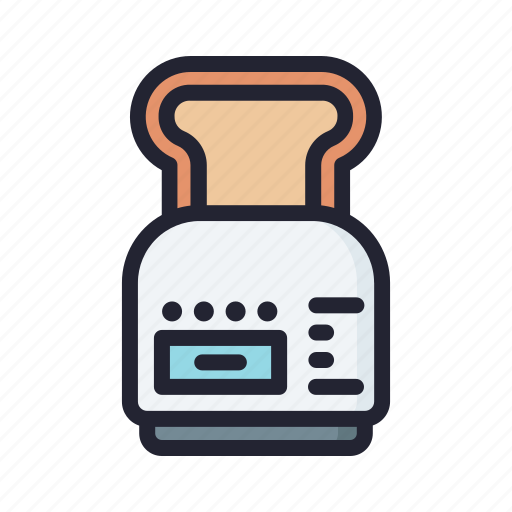 Toaster, food, toast, toster, bread icon - Download on Iconfinder