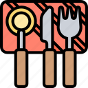 cutlery, knife, spoon, fork, dining