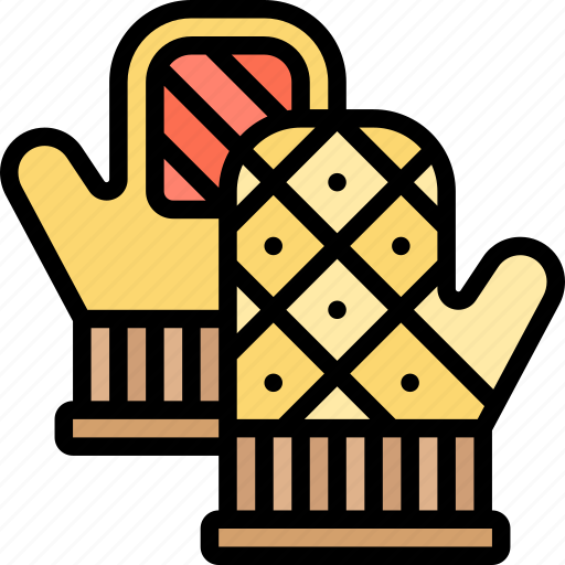 Gloves, oven, hot, hand, protection icon - Download on Iconfinder