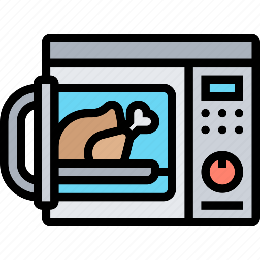 Microwave, heat, oven, food, kitchen icon - Download on Iconfinder