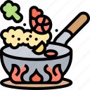 pan, frying, cooking, food, kitchen