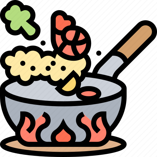 Pan, frying, cooking, food, kitchen icon - Download on Iconfinder