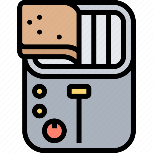 Toaster, bread, breakfast, food, appliance icon - Download on Iconfinder