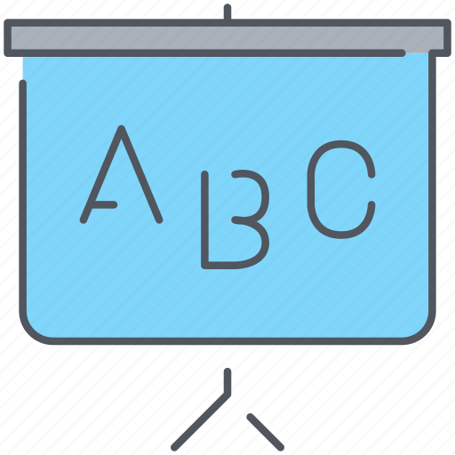 Alphabet, blackboard, children, knowledge, learning, school, study icon - Download on Iconfinder