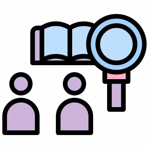 Research, researching, researcher, book, knowledge icon - Download on Iconfinder