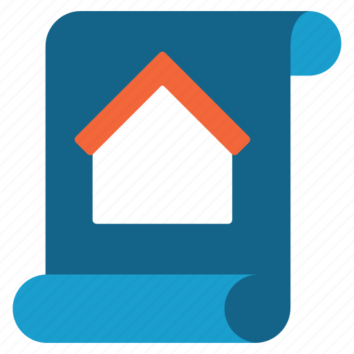Plan, design, home, real estate, scheme, script, blueprint icon - Download on Iconfinder
