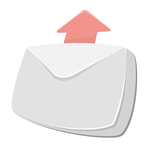 Arrow up, email, envelope, mail, outgoing, send, sent icon - Free download