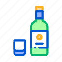 alcohol, bottle, bucket, cup, drink, sake