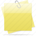 copy, document, documents, note, paper, sticky note, yellow note 