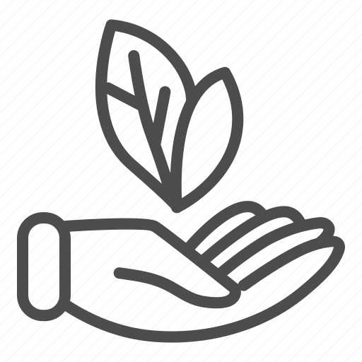 Hand, plant, nature, ecological, leaf, finger, sprout icon - Download on Iconfinder