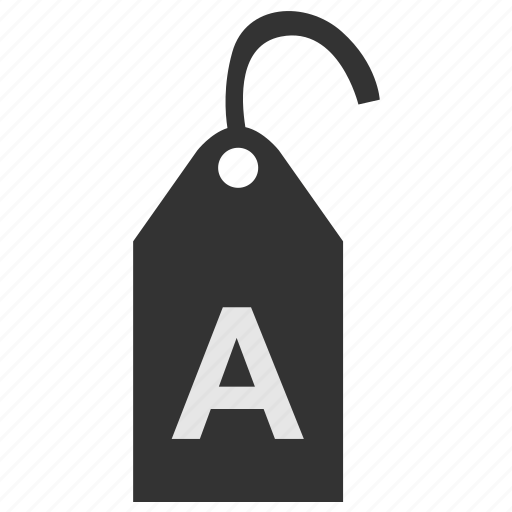 A, clothes, clothing, size, tag, label icon - Download on Iconfinder
