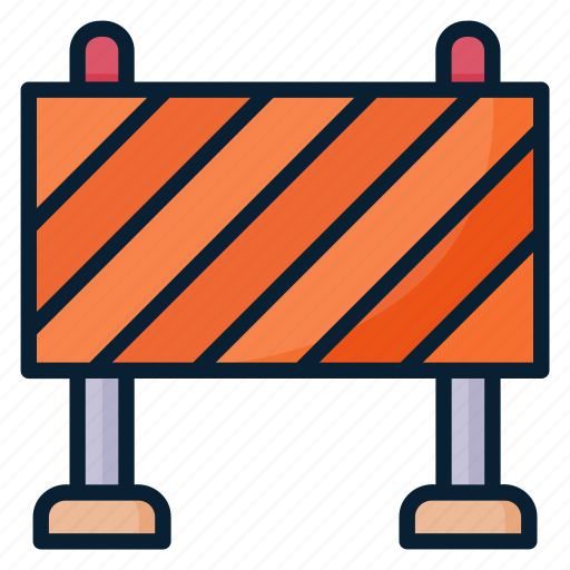 Barrier, road, construction, stop, safety, warning, forbidden icon - Download on Iconfinder