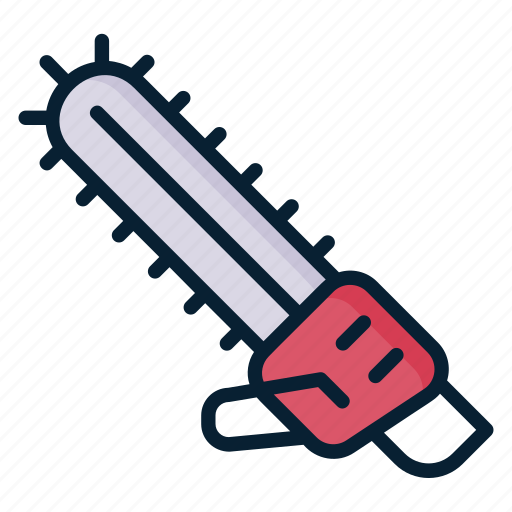 Chainsaw, machine, tool, work, saw, chain, wood icon - Download on Iconfinder