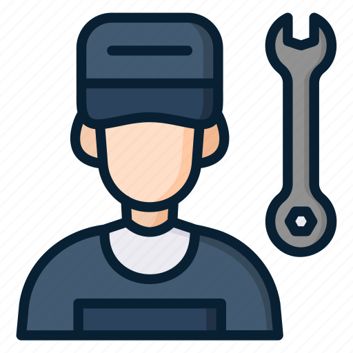 Mechanic, service, maintenance, repair, work, technician, man icon - Download on Iconfinder