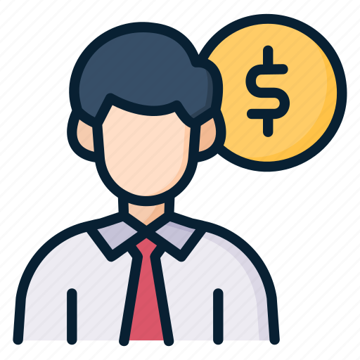 Salesman, dollar, money, man, business, businessman, person icon - Download on Iconfinder