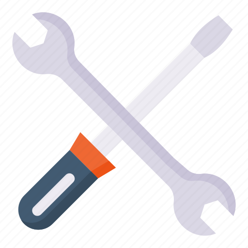 Wrench, screwdriver, assembly, maintenance, tool, cross icon - Download on Iconfinder
