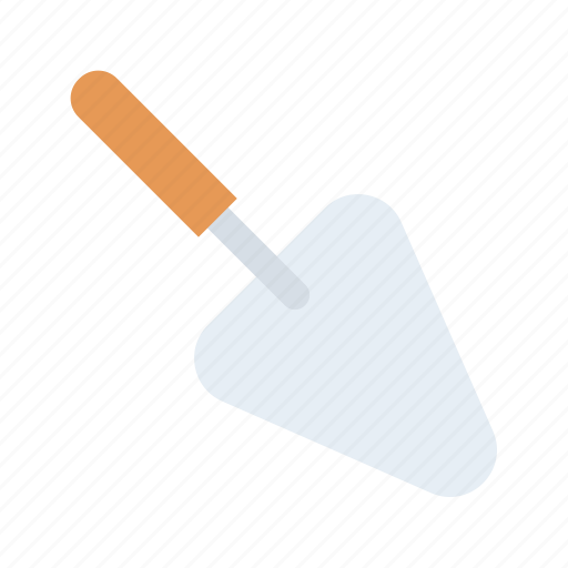 Trowel, construction tools, building materials, plastering, concrete work, bricklaying, stonework icon - Download on Iconfinder
