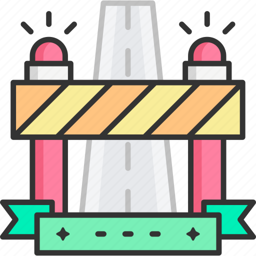 Barrier, warning sign, road sign, under construction, road block icon - Download on Iconfinder