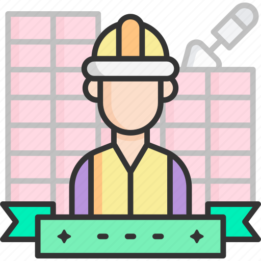 Builder, brick wall, craftsman, wall, brick icon - Download on Iconfinder