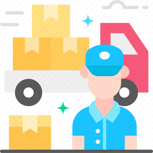 Delivery boy, courier, boy, delivery courier, packaging icon - Download on Iconfinder