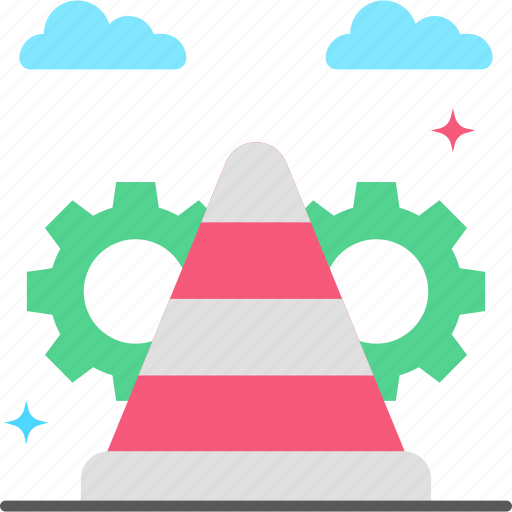 Traffic cone, urban, signaling, post, security icon - Download on Iconfinder