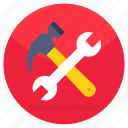 repair tools, equipment, instrument, hammer, spanner 