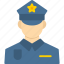 avatar, man, police, cop, law, enforcement