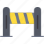barrier, stop, sign, traffic 