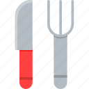 cutlery, fork, and, knife, silverware, utensils