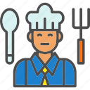 avatar, chef, man, cook, food, restaurant