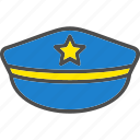 hat, justice, police, uniform