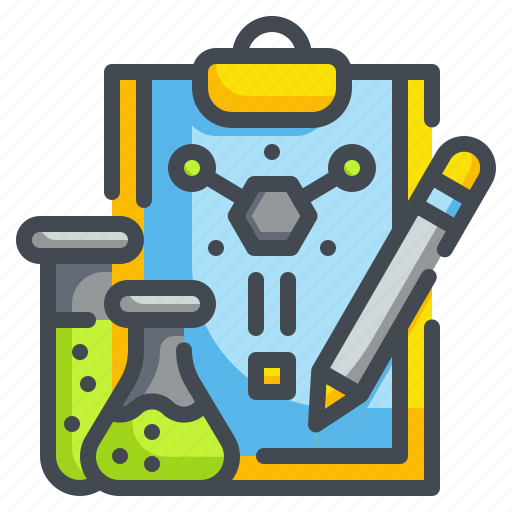 Chemical, document, drug, file, flask, laboratory, research icon - Download on Iconfinder