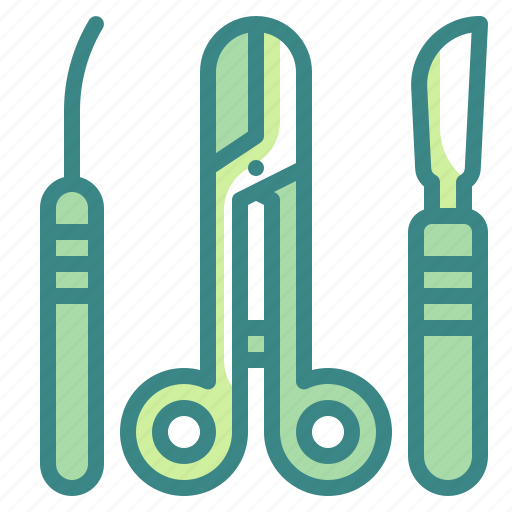 Dissecting, lab, scalpel, scissors, set, surgical, tool icon - Download on Iconfinder