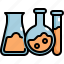 flask, lab, laboratory, research, science, scientific 