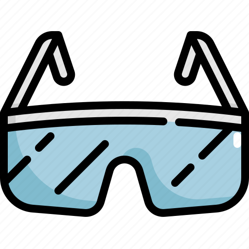 Glasses, lab, laboratory, protection, research, science, scientific icon - Download on Iconfinder