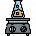 flask, lab, laboratory, research, science, scientific, stirrer