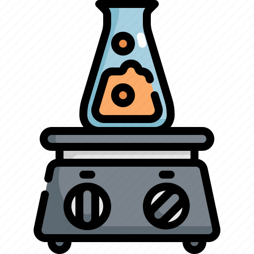 Flask, lab, laboratory, research, science, scientific, stirrer icon - Download on Iconfinder