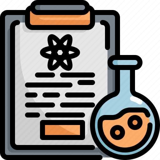 Clipboard, flask, lab, laboratory, research, science, scientific icon - Download on Iconfinder