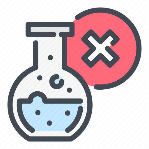Flask, laboratory, experiment, chemistry, cross, problem icon - Download on Iconfinder