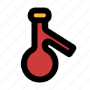 distilling, flask, laboratory, experiment