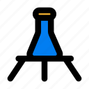 erlenmeyer, reaction, laboratory, experiment