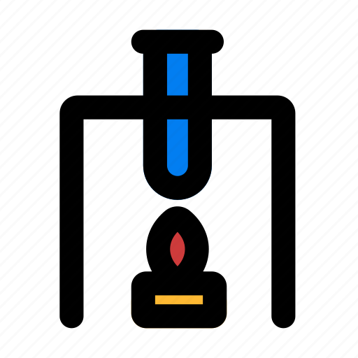 Tube, burner, laboratory, experiment icon - Download on Iconfinder