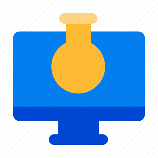 Laptop, science, laboratory, experiment icon - Download on Iconfinder