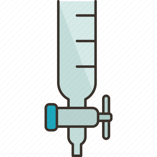 Burette, glass, stopcocks, tube, titration icon - Download on Iconfinder