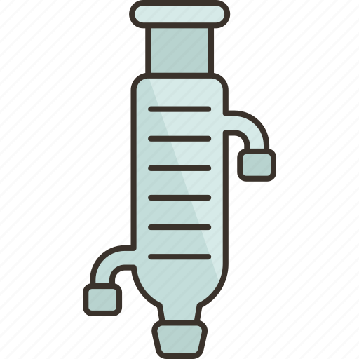 Condenser, graham, tube, distillation, chemical icon - Download on Iconfinder