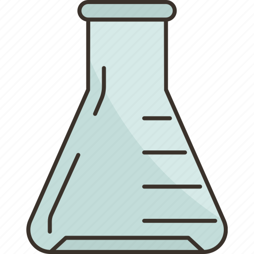 Flask, conical, titration, chemistry, laboratory icon - Download on Iconfinder