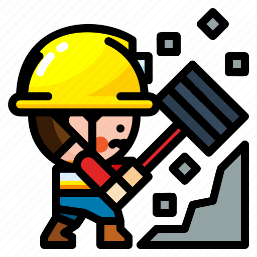 Career, hit, labour, occupation, wall icon - Download on Iconfinder