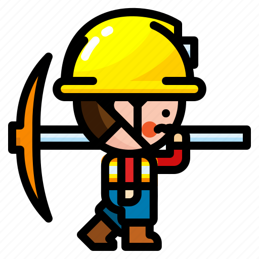 Labour, mine, miner, occupation, professional icon - Download on Iconfinder