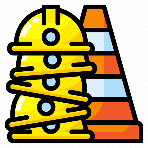 Cone, helmet, labour, safety, traffic icon - Download on Iconfinder
